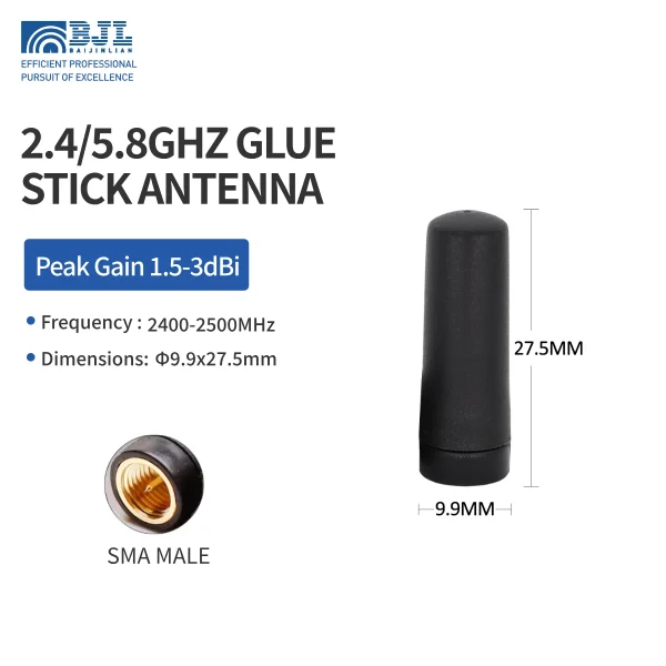 2.4 5.8g Ubber Duck Antenna 27.5mm