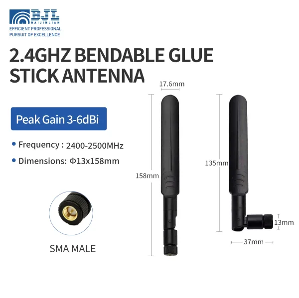 2.4ghz Can Bend The Glue Stick Antenna 158mm