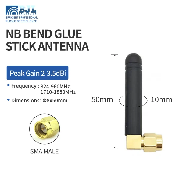 Nb Elbow Glue Rod Antenna 50mm